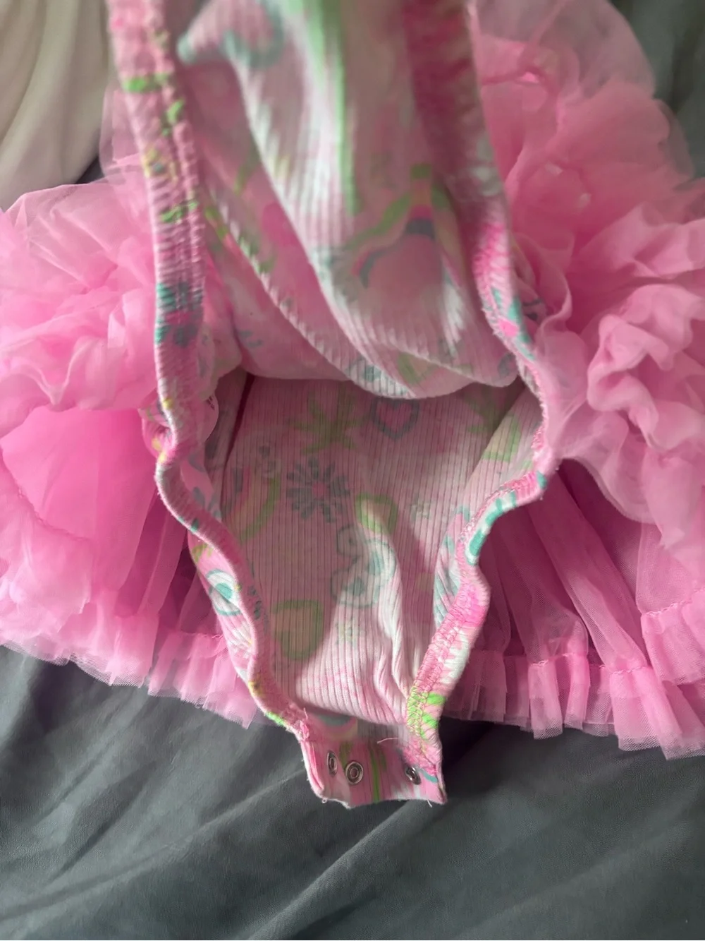 Barbie Pink Tulle Tutu Baby Dress Size-18 months